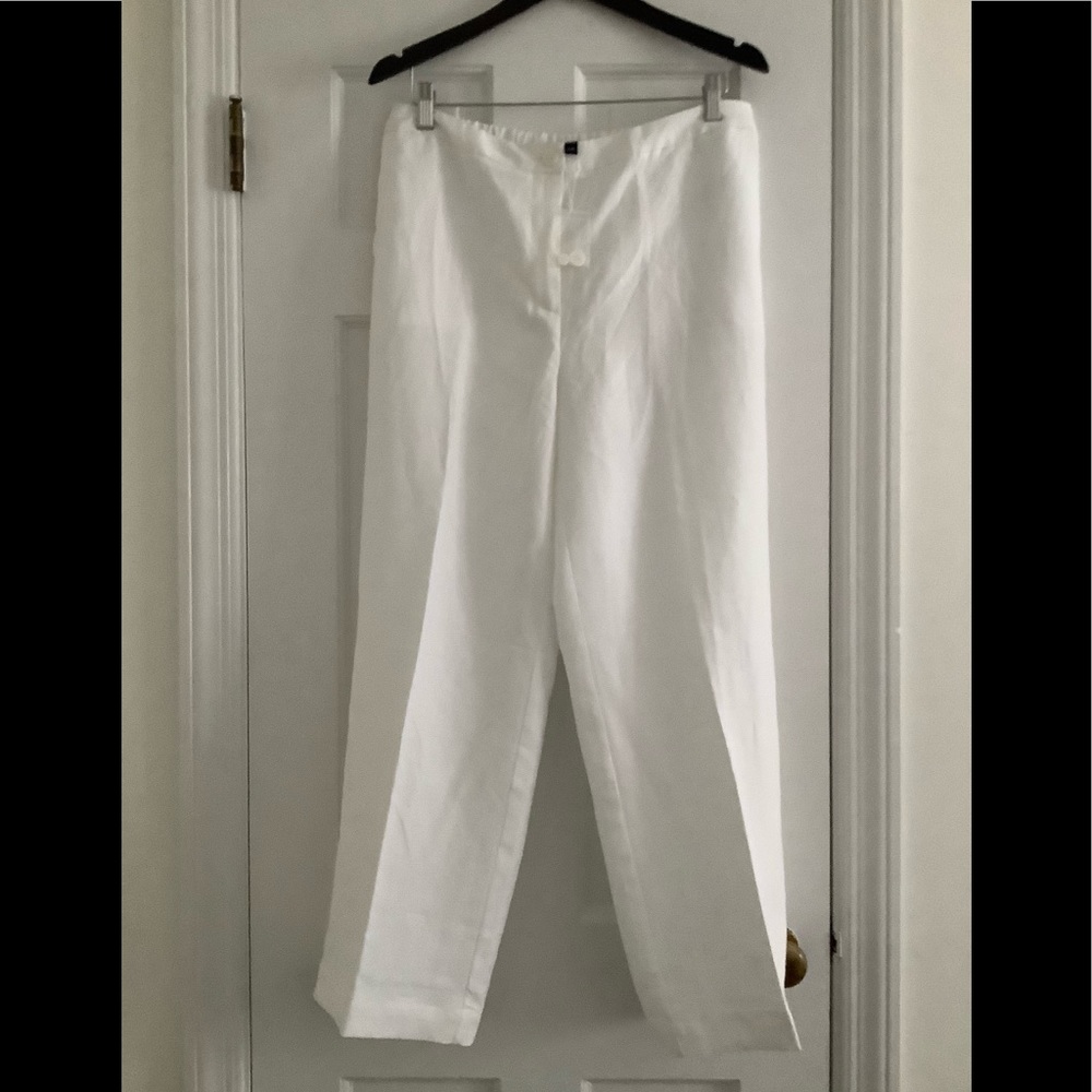 NWOT Eileen Fisher white linen pants